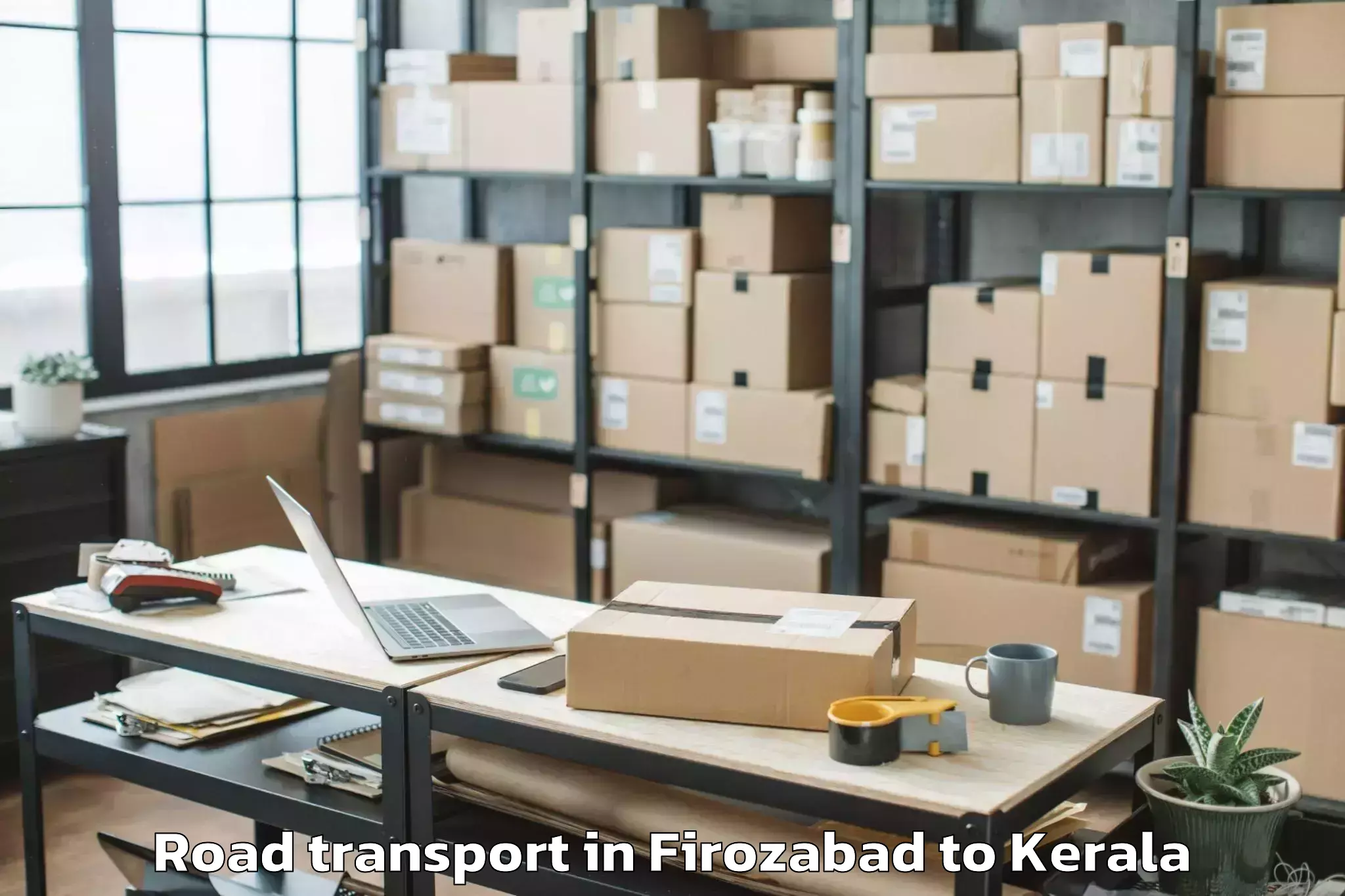 Top Firozabad to Poojapura Road Transport Available